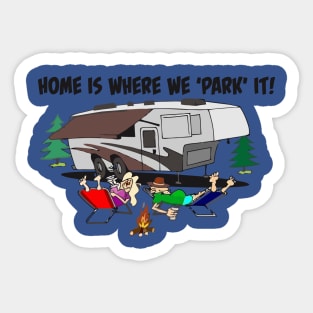 Funny Camper Camping Sticker